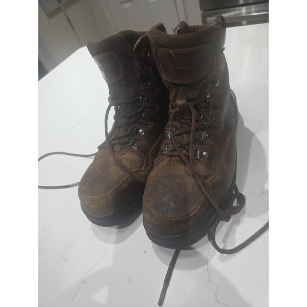 Wolverine Potomac Men's Size 9 Brown Leather Rugged Lace Up Boot Steel Toe